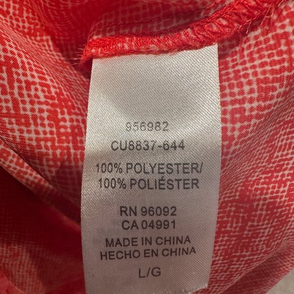 Hilary Radley red hashmark top - size L - Excellent Used Condition - Picture 5 of 5